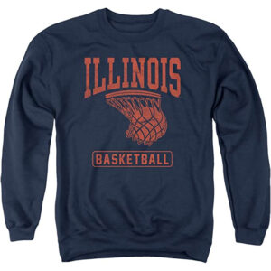 University of Illinois Official Fighting Illini Basketball Unisex Adult Crewneck Sweatshirt