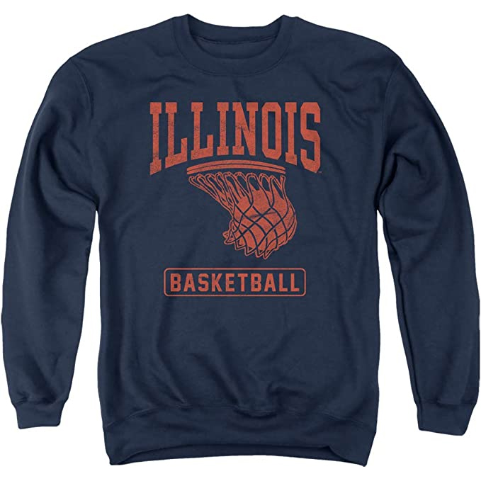 University of Illinois Official Fighting Illini Basketball Unisex Adult Crewneck Sweatshirt